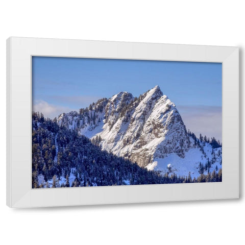 Washington State-Central Cascades Bessemer Mountain White Modern Wood Framed Art Print by Wild, Jamie and Judy