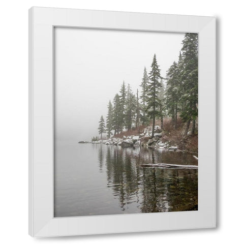 Washington State-Central Cascades Mason Lake White Modern Wood Framed Art Print by Wild, Jamie and Judy