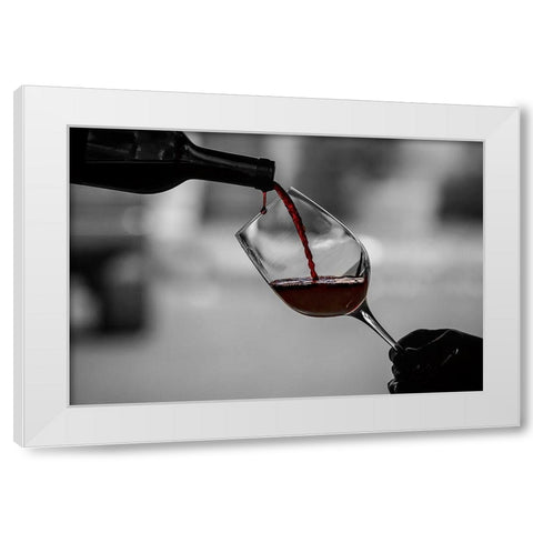 Washington State-Woodinville Barrage Cellars White Modern Wood Framed Art Print by Duval, Richard