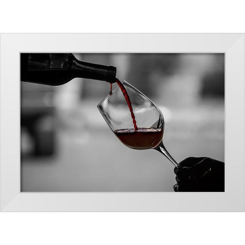 Washington State-Woodinville Barrage Cellars White Modern Wood Framed Art Print by Duval, Richard
