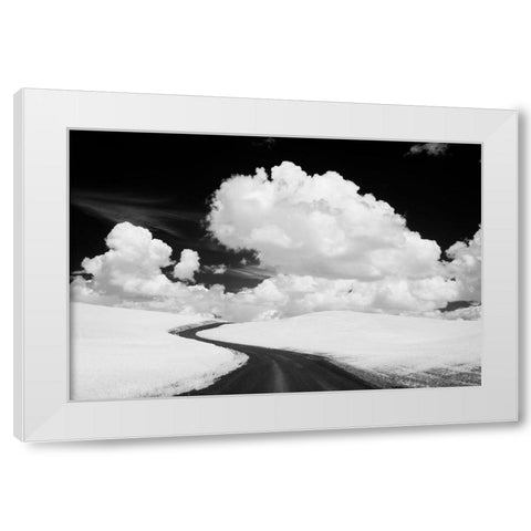 USA-Washington State-Country backroad White Modern Wood Framed Art Print by Eggers, Terry