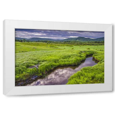 WV, Davis Landscape of the Canaan Valley White Modern Wood Framed Art Print by OBrien, Jay