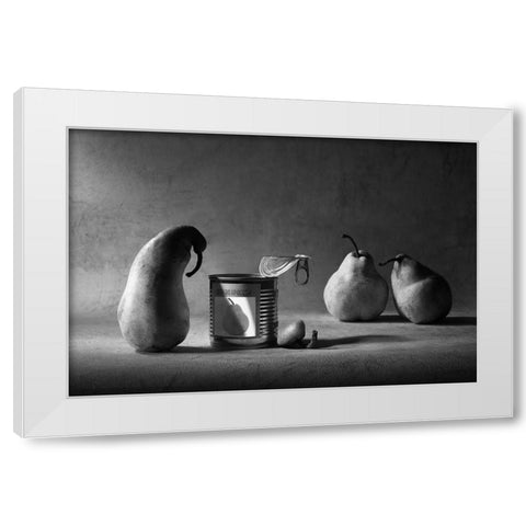The Canned Friend White Modern Wood Framed Art Print by Ivanova, Victoria