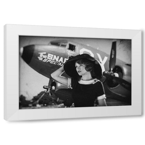 Spirit Of Adventure White Modern Wood Framed Art Print by Allicot, Manu