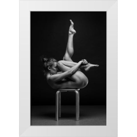 Bodyscape White Modern Wood Framed Art Print by Belovodchenko, Anton