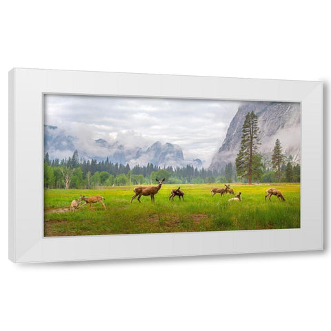 A Feeling Of Ancient Time White Modern Wood Framed Art Print by Mao, Dianne