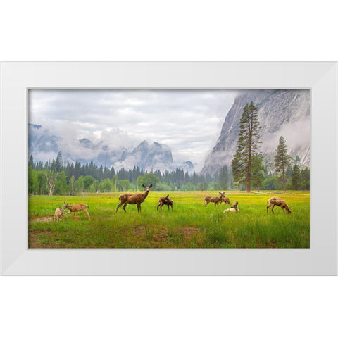 A Feeling Of Ancient Time White Modern Wood Framed Art Print by Mao, Dianne