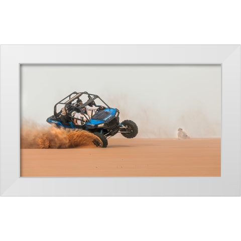 Drifting White Modern Wood Framed Art Print by Al Adwan, Rami