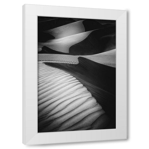 Desert Light White Modern Wood Framed Art Print by Al Adwan, Rami