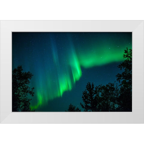 Heavens Signature White Modern Wood Framed Art Print by Caroline Stroksnes, Mette