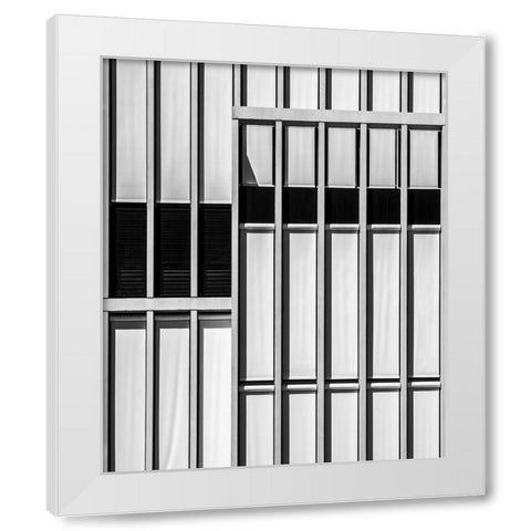 Abacus Wall White Modern Wood Framed Art Print by Claes, Gilbert