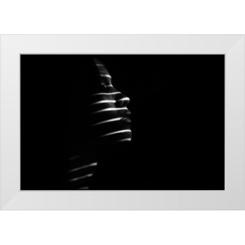 Gendis White Modern Wood Framed Art Print by Yudhi Winarno, Teguh