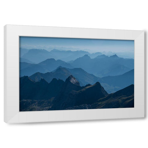 Silberplatten White Modern Wood Framed Art Print by Hennig, Anatol