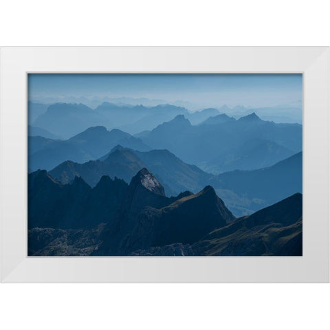 Silberplatten White Modern Wood Framed Art Print by Hennig, Anatol