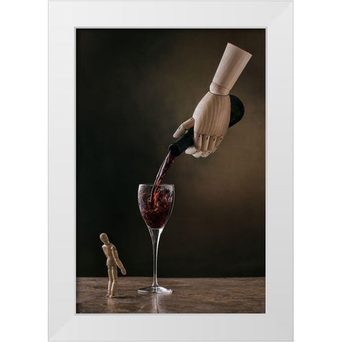 The Enabler White Modern Wood Framed Art Print by Tichy, Timothy