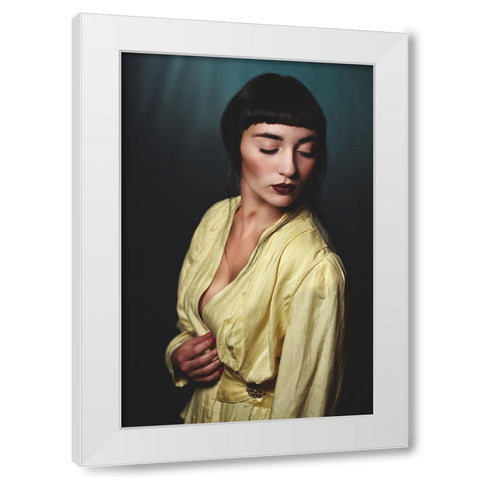 Fem White Modern Wood Framed Art Print by Renzulli, Antonella
