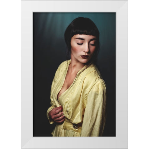 Fem White Modern Wood Framed Art Print by Renzulli, Antonella