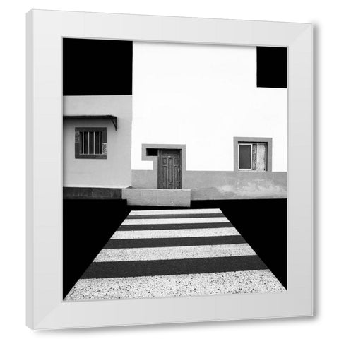 Untitled White Modern Wood Framed Art Print by Schuster, Inge