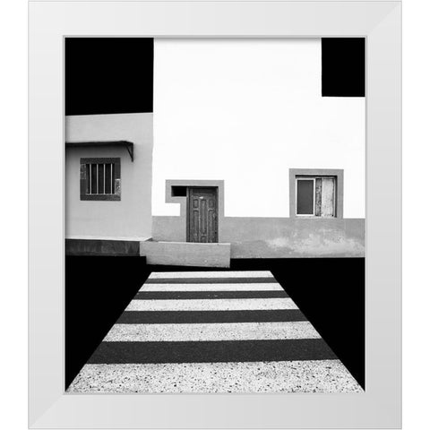 Untitled White Modern Wood Framed Art Print by Schuster, Inge