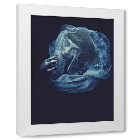 Drowning White Modern Wood Framed Art Print by Renzulli, Antonella