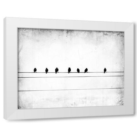 Sheet Music White Modern Wood Framed Art Print by Hummel, Jeffrey