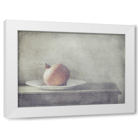 Alone White Modern Wood Framed Art Print by Devos, Delphine