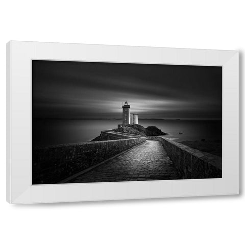 Time Passing White Modern Wood Framed Art Print by Denis