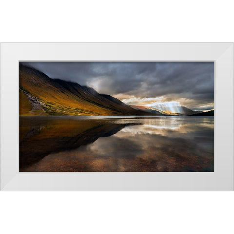 Breakthrough White Modern Wood Framed Art Print by Fan, John