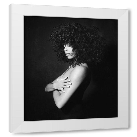 Wishfull... White Modern Wood Framed Art Print by Dijck, Bianca