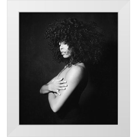 Wishfull... White Modern Wood Framed Art Print by Dijck, Bianca