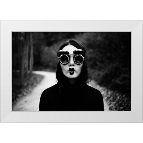 Untitled White Modern Wood Framed Art Print by Jovanovic, Koki
