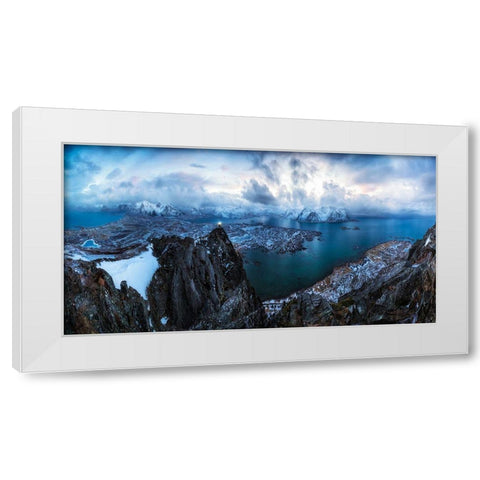 In Heaven On Hacven White Modern Wood Framed Art Print by Nicholas Roemmelt, Dr.