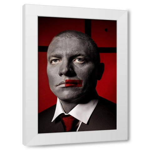 Untitled White Modern Wood Framed Art Print by Smirnov, Sergei