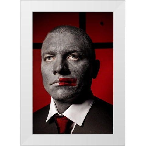 Untitled White Modern Wood Framed Art Print by Smirnov, Sergei