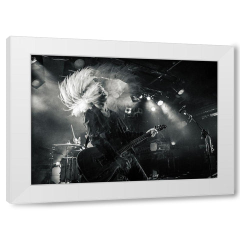 Untitled White Modern Wood Framed Art Print by Nakamatsu, Kenji