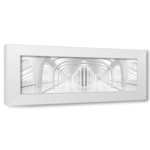 Rib Cage White Modern Wood Framed Art Print by Eliash, Tomer