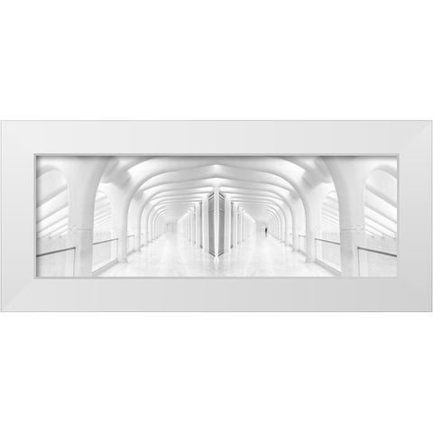 Rib Cage White Modern Wood Framed Art Print by Eliash, Tomer