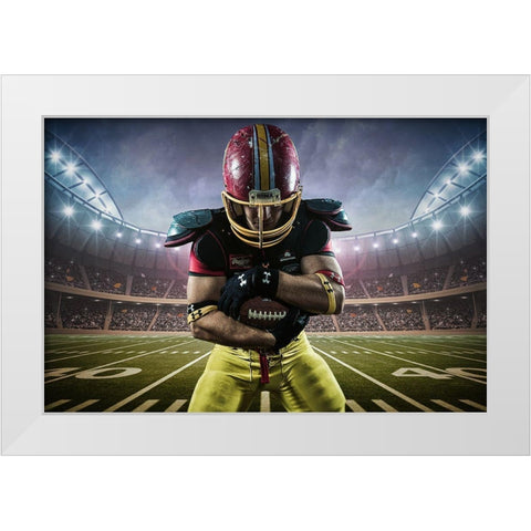 Danilo White Modern Wood Framed Art Print by Nardone, Tyler