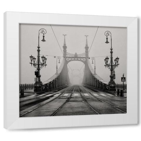 Quiet Day White Modern Wood Framed Art Print by Tjandra, C.S.