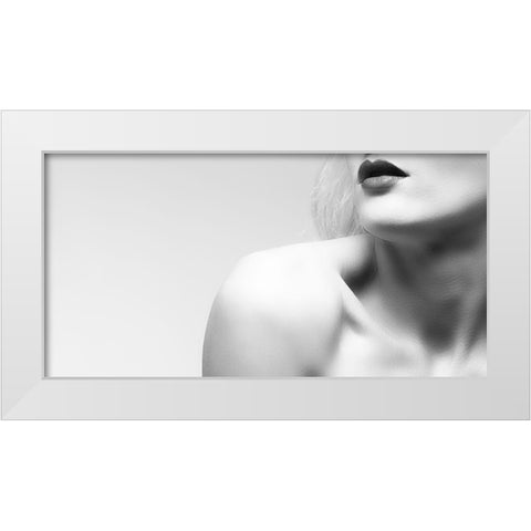 Mystery White Modern Wood Framed Art Print by Ashton-Jones, Howard