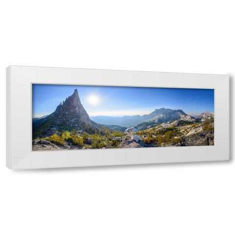 Enchantment: Prusik Pass Panorama White Modern Wood Framed Art Print by Deng, Yumian