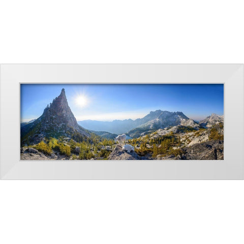 Enchantment: Prusik Pass Panorama White Modern Wood Framed Art Print by Deng, Yumian
