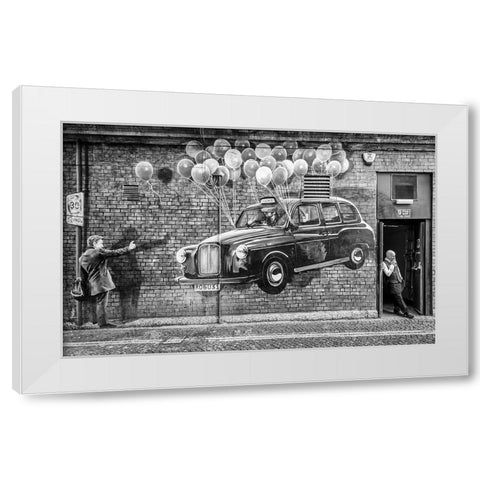 Smoke Break White Modern Wood Framed Art Print by Vidic Grah, Anita