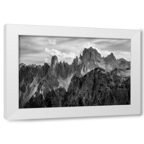 The Peaks White Modern Wood Framed Art Print by Gastager, Daniel
