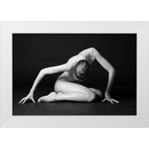 Rubia White Modern Wood Framed Art Print by AndyD10