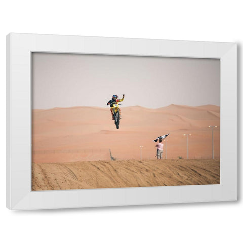 Vector White Modern Wood Framed Art Print by Al Adwan, Rami