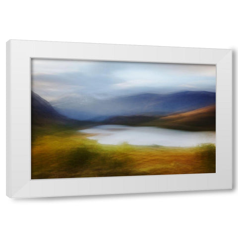 Autumn In Jotunheimen Norway White Modern Wood Framed Art Print by Davidsson, Gustav
