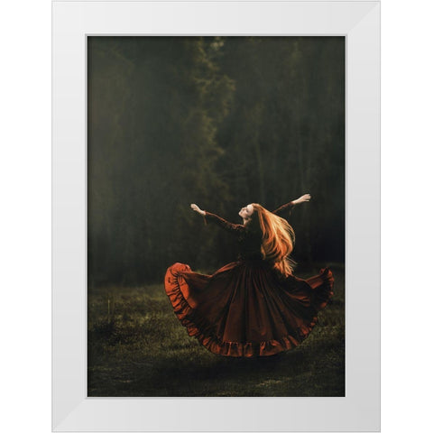 Butterfly White Modern Wood Framed Art Print by Russocka, Magdalena