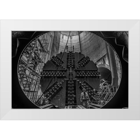 Underground White Modern Wood Framed Art Print by Tetsurou, Kobayashi