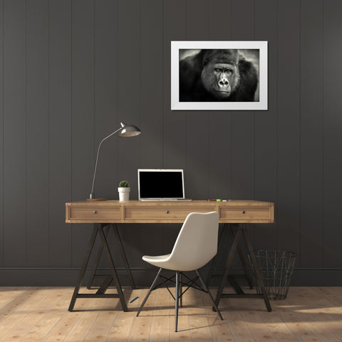 Little Smile .... White Modern Wood Framed Art Print by Wenner-Braun, Antje